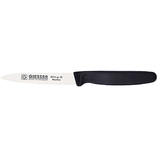Нож для чистки овощей Giesser 8315 sp 10 L=10 см (нерж. сталь / пластик) с черной рукояткой