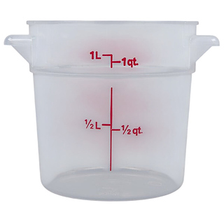 Контейнер для хранения продуктов Cambro RFS1PP-190 0.9 л D 15,4 см h 12,7 см полипропилен, белый