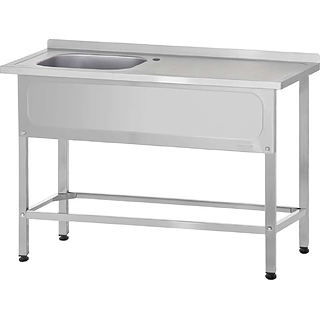 Ванна моечная Mecon Norma Ral РПЦн 1200х600х860 мм (1 м/о левое 400х400х250 мм) ножка профильная