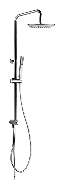 Стойка душевая Aquanet Practic AF100-70-S-C квадратный верхний душ