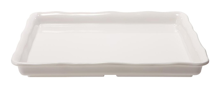 Блюдо сервировочное P.L. Proff Cuisine 1412 White 35х30х4,5 см (меламин) прямоугольное с бортом