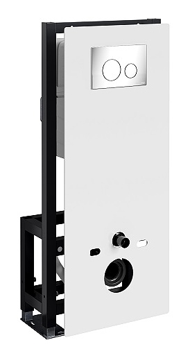 Система инсталляции для подвесного унитаза Wasserkraft Glan 66TLT.010.ME.WH.CH02
