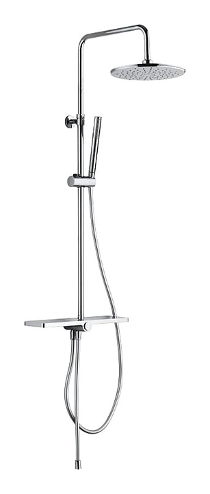 Стойка душевая Aquanet Pragmatic R AF430-70-R-C с полочкой