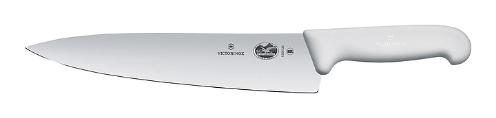 Шеф-нож поварской Victorinox 5.2007.25 Fibrox l=25 см (нерж. сталь / фиброкс) с белой ручкой