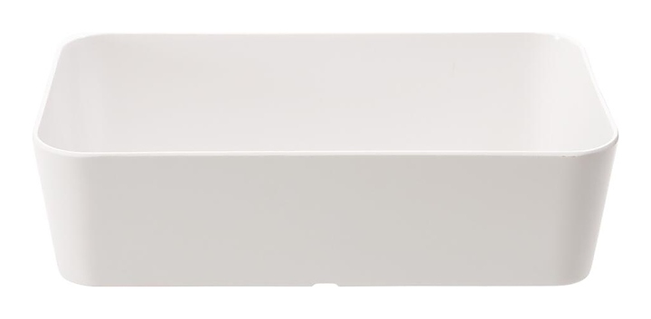 Салатник P.L. Proff Cuisine 5061 White 1650 мл 25,4х15,2х6,8 см (меламин) прямоуольный