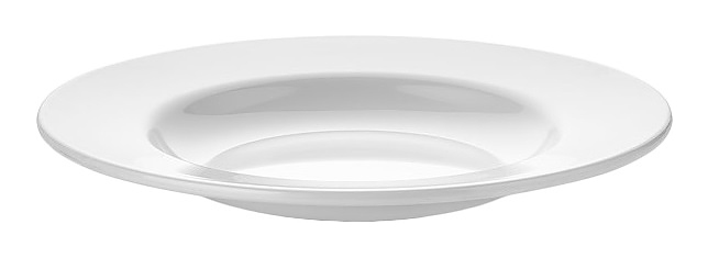 Тарелка глубокая Gastroplast 80011 300 мл d=23 см h=3 см (поликарбонат) белая